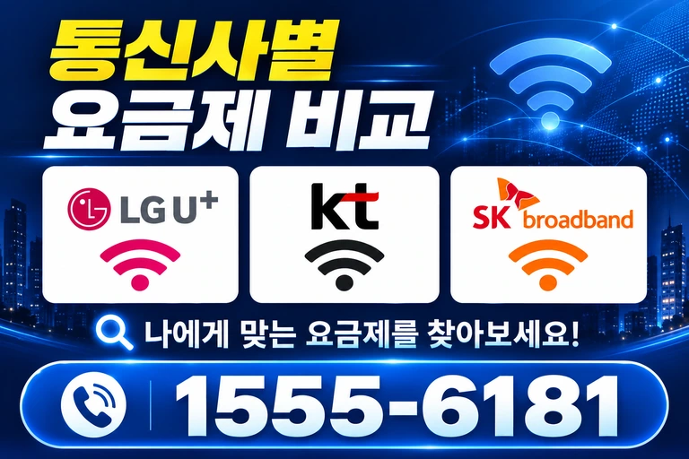 원주시 반곡관설동 통신사별 요금제 비교